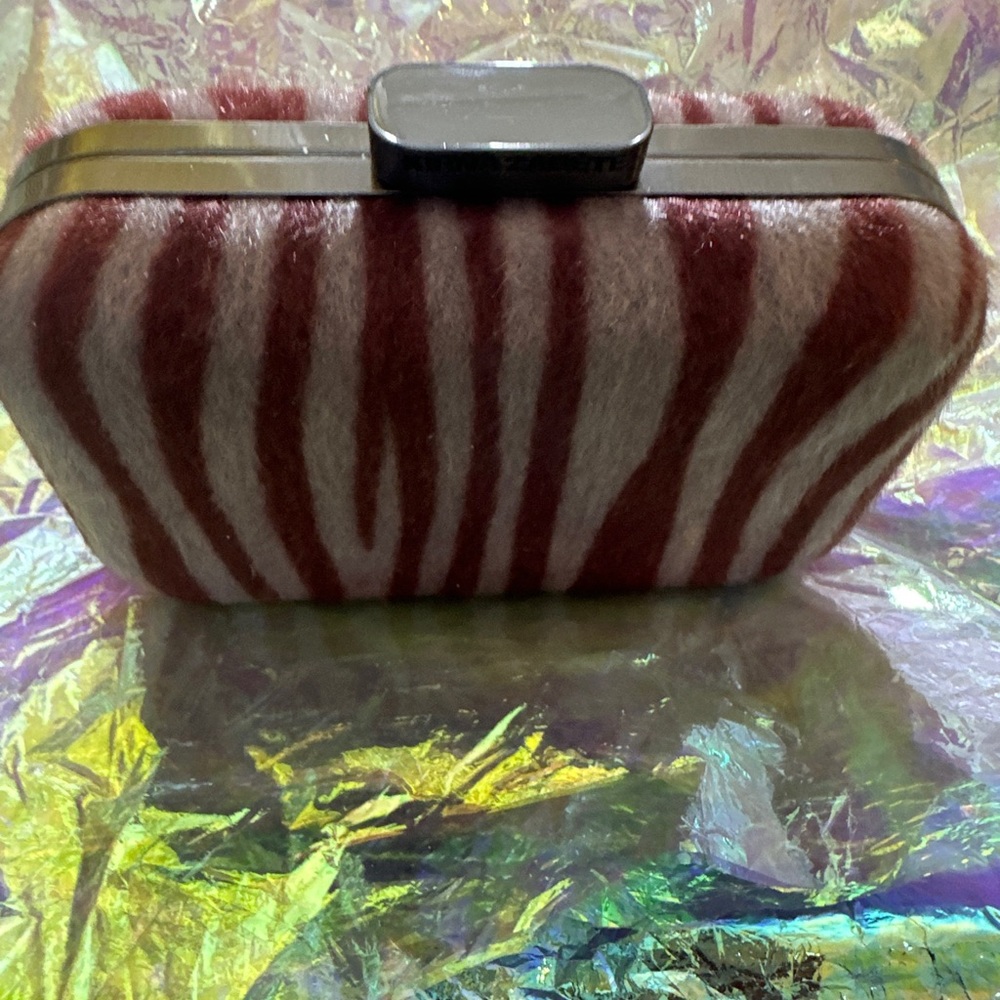New Kira Zabete Animal print faux fur Crossbody bag